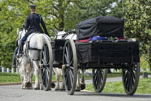 US Army marine funeral