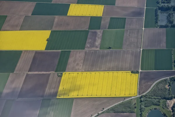 Campos de cultivo vista aérea —  Fotos de Stock