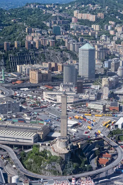 Letecký pohled na Itálie Janov — Stock fotografie