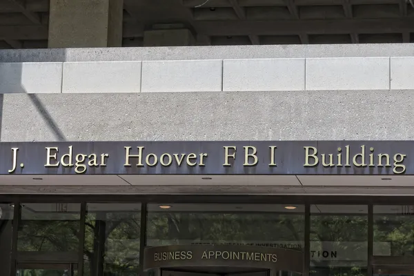 Edgar hoover budově fbi — Stock fotografie