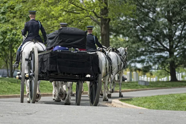 Exército dos EUA funeral marinho — Fotografia de Stock