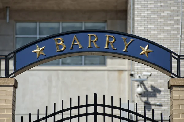 Barry annapolis united states naval academy sign — Stock Photo, Image