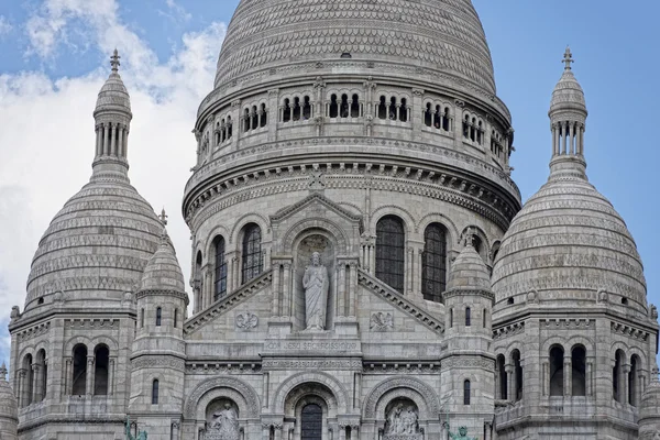 Paris roofs of montmatre cathedral — Stock Photo, Image