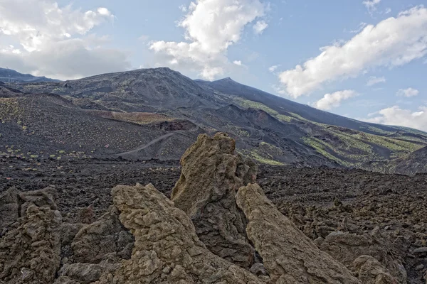 Etna volcán caldera — Foto de Stock