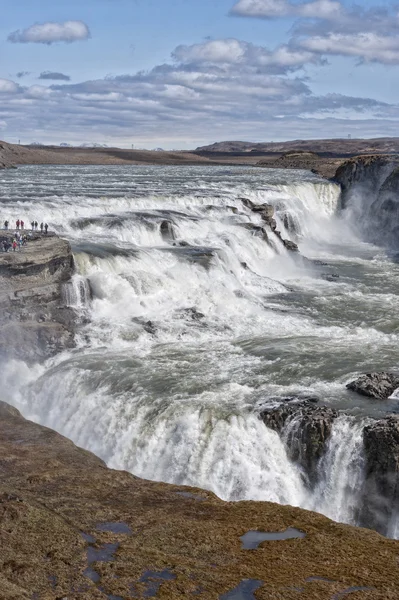 Gullfoss vattenfall på Island — Stockfoto