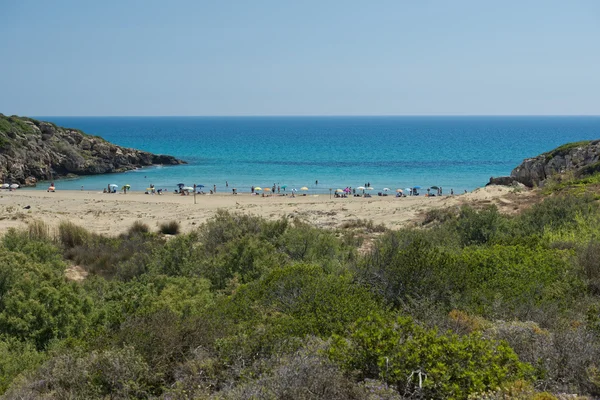 Maravillosa playa de arena Sicilia — Foto de Stock