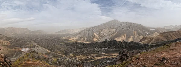 Island landmannalaugar - posmork turistika — Stock fotografie