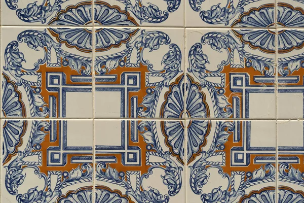 Lisbona Edifici Piastrelle Ceramica Dettaglio — Foto Stock