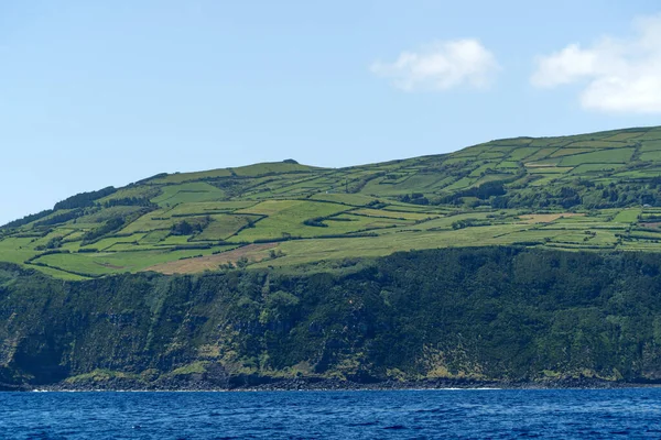 Isla Hadas Azores Vista Acantilado Desde Paisaje Marino — Foto de Stock