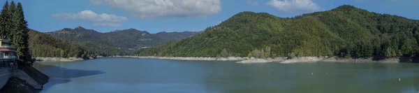 Brugneto Stausee Ligurien Italien Panorama View — Stockfoto