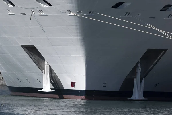 Cruiseschip Boeg Detail Close — Stockfoto