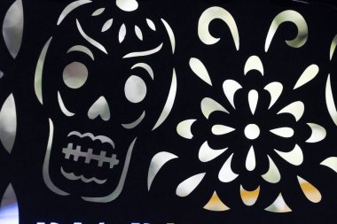 Ölüm günü kağıt kafatası Meksika ayrıntıları