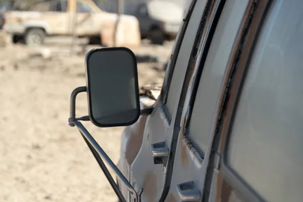 Old Abandoned Car Junkyard San Juanico Mexico Baja California Sur — Stock Photo, Image