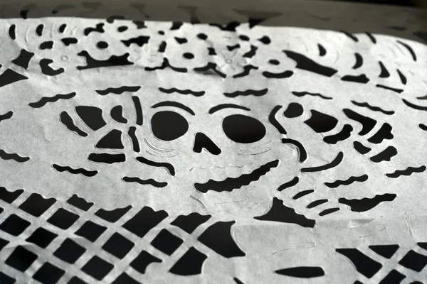 Tag Der Toten Papierschädel Mexiko Detail — Stockfoto