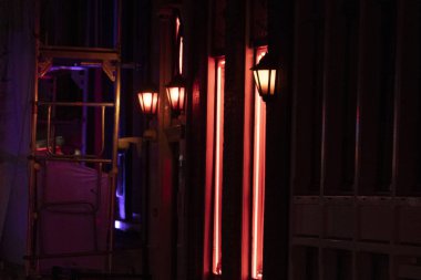 Amsterdam Red Light District, gece