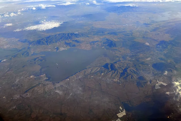 メキシコ グアダラハラ地域航空機からの風景 — ストック写真