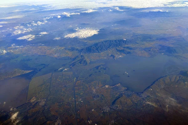 Meksika Guadalajara Bölgesi Uçaktan Havadan — Stok fotoğraf