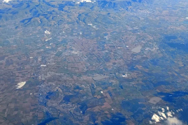 メキシコ グアダラハラ地域航空機からの風景 — ストック写真