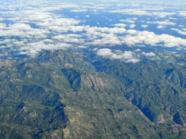 Sierra of Baja California sur Mexico Havacılık Manzarası