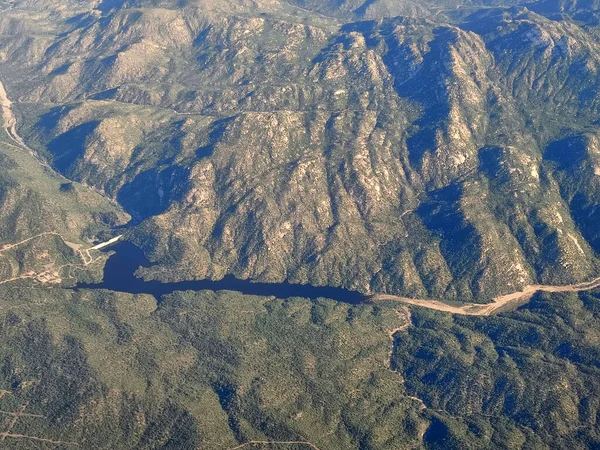 Sierra Van Baja California Sur Mexico Luchtfoto Panorama Landschap — Stockfoto