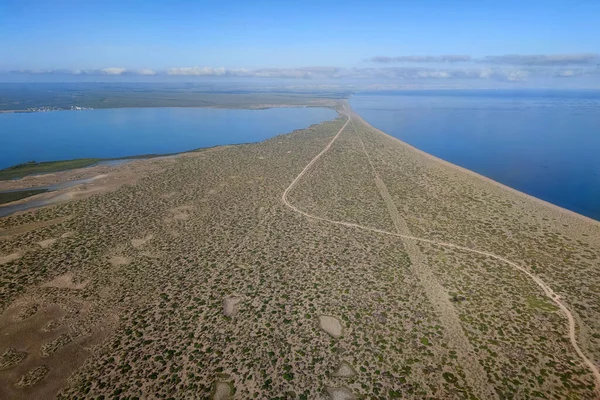 Paz Baja California Sur Mogote Poloostrov Letecké Panorama — Stock fotografie