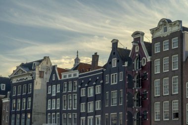 Amsterdam şehir merkezi bina detayı şehir manzarası