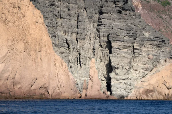 Baja California sur Cortez Deniz Kayaları detayı