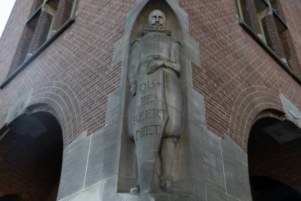 Amsterdam Centrum Byggnad Detalj Stadsbild — Stockfoto