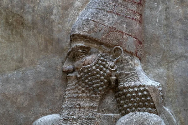 Antigua Escultura Babilonia Asiria Mesopotamia — Foto de Stock