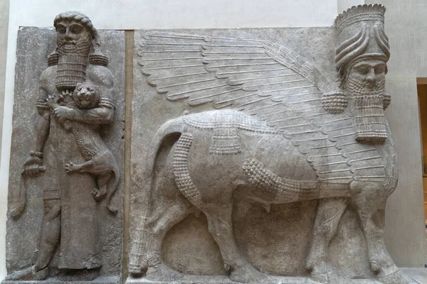 Ancient Babylonia Assyria Sculpture Mesopotamia — Stock Photo, Image