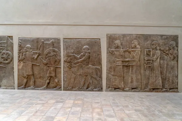 Antike Babylonische Und Assyrische Skulptur Aus Mesopotamien — Stockfoto