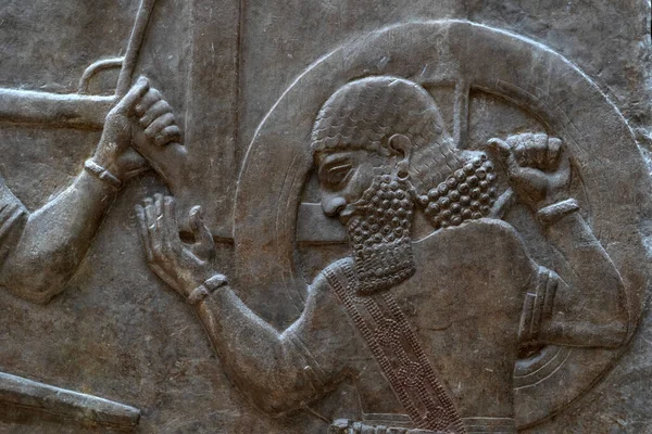 Antigua Escultura Babilonia Asiria Mesopotamia — Foto de Stock