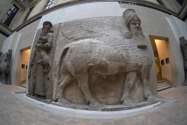Antiga Babilônia Assíria Escultura Mesopotâmia — Fotografia de Stock