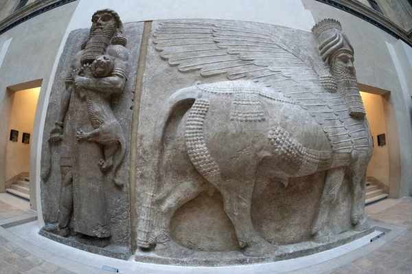 Ősi Babilónia Asszíria Szobrászat Mezopotámiában — Stock Fotó