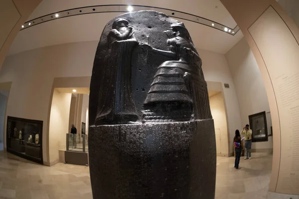Hammurabi Wet Code Van Mesopotamië Steen Detail — Stockfoto