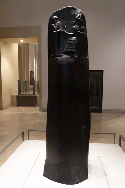 Hammurabi Zákon Kód Mezopotámie Kámen Detail — Stock fotografie