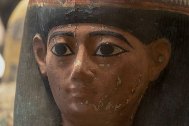 Mısır lahiti tabutu. Ayrıntıları kapat.