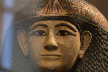 Mısır lahiti tabutu. Ayrıntıları kapat.