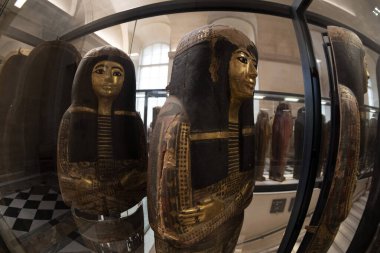 Mısır lahiti tabutu. Ayrıntıları kapat.