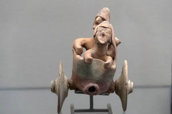 Stary Cypr Rzeźba Zbliżenie Szczegółowo Zabawka — Zdjęcie stockowe