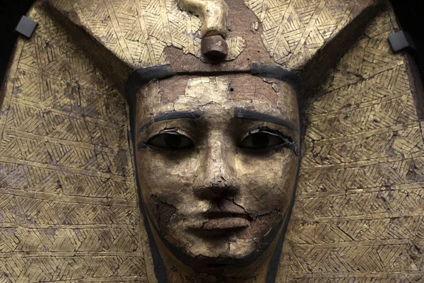 Cercueil Sarcophage Égyptien Détail Gros Plan — Photo