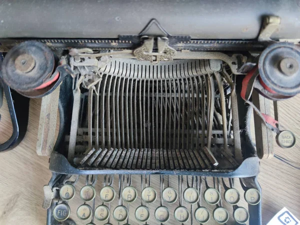 Old Mechanical Typewriter Office Machine Detail — Stock Photo, Image