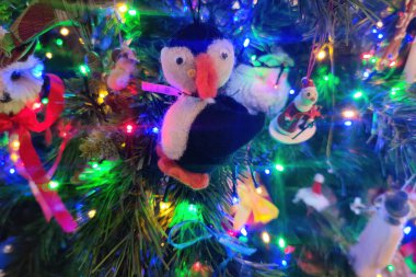 martı kuşu Noel Xmas Ağaç El, el işi top detaylarını yaptı