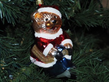 Noel Xmas Ağacı Cam El Sanatsal top detaylarını yaptı