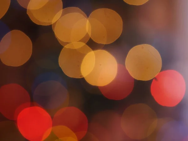 Christmas Tree Lights Blur Background Texture — 图库照片