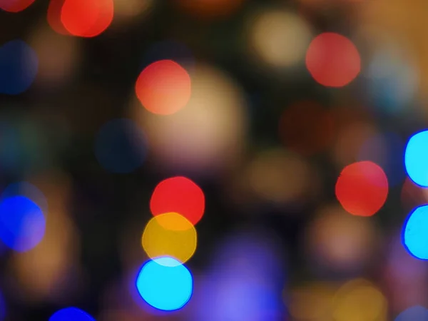 Christmas Tree Lights Blur Background Texture — Fotografia de Stock