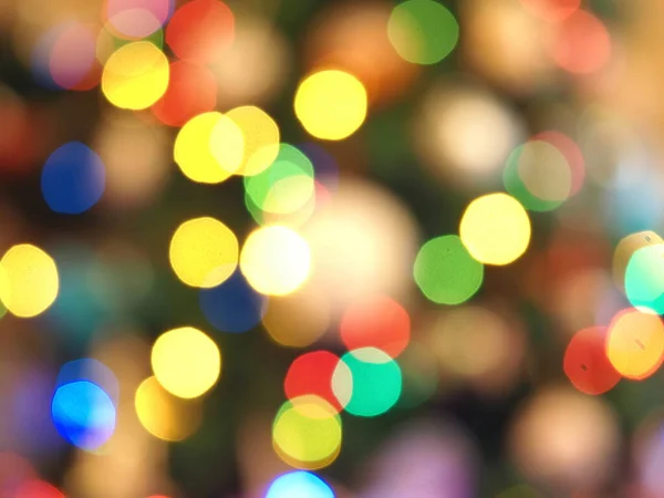 Christmas Tree Lights Blur Background Texture — Foto Stock