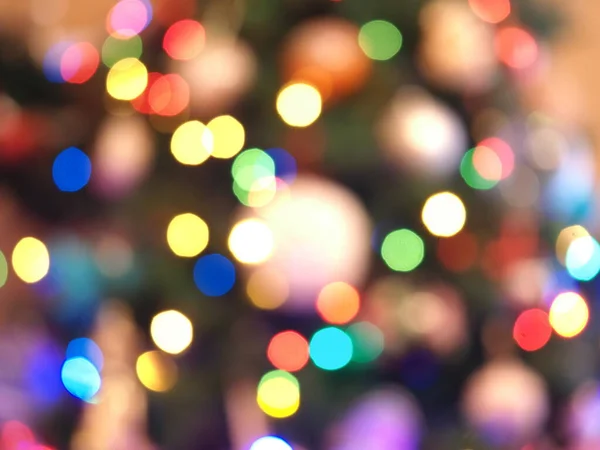 Christmas Tree Lights Blur Background Texture — Foto Stock