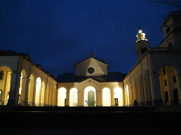 Ceneviz Tepesi Katedrali Ndeki Madonna Della Guardia Tapınağı — Stok fotoğraf