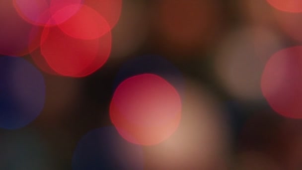 Christmas Tree Lights Blur Background Texture — Video Stock